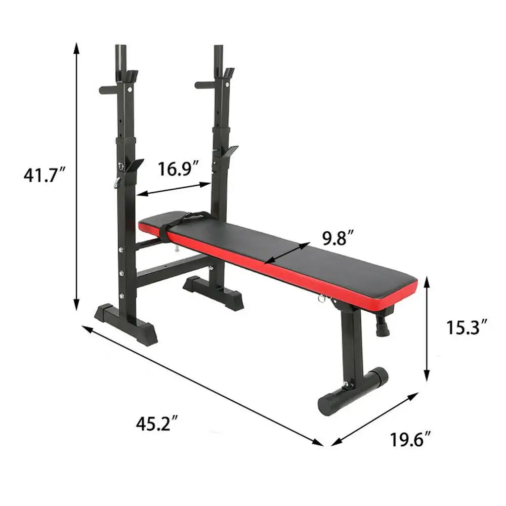 Multifunctional Weight Bench Weight Training Bench Barbell Rack Dumbbell Bench Exercise Strength Training Workout For Home Gym