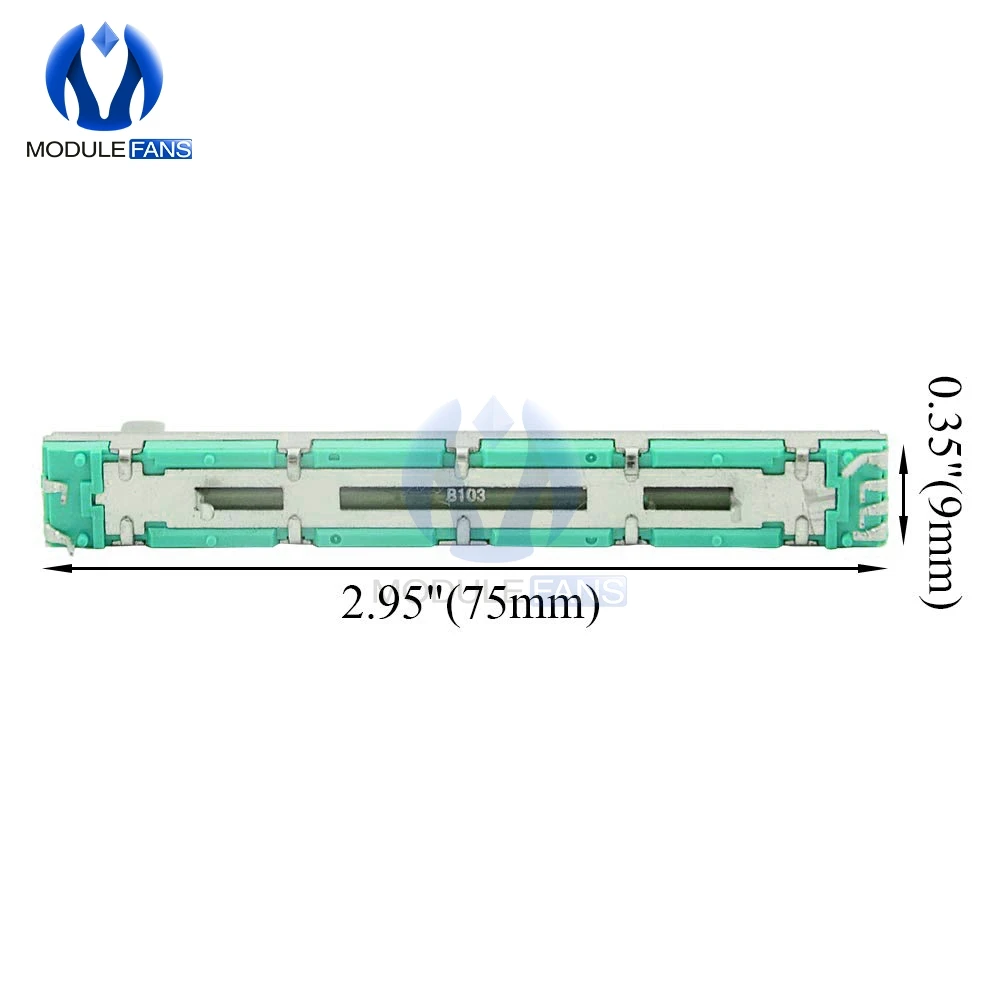 5PCS Widerstand B103 10K Ohm Potentiometer 10K B10K SC6080GH Rutsche Einstellung Rotary Carbon Film – Detail 3