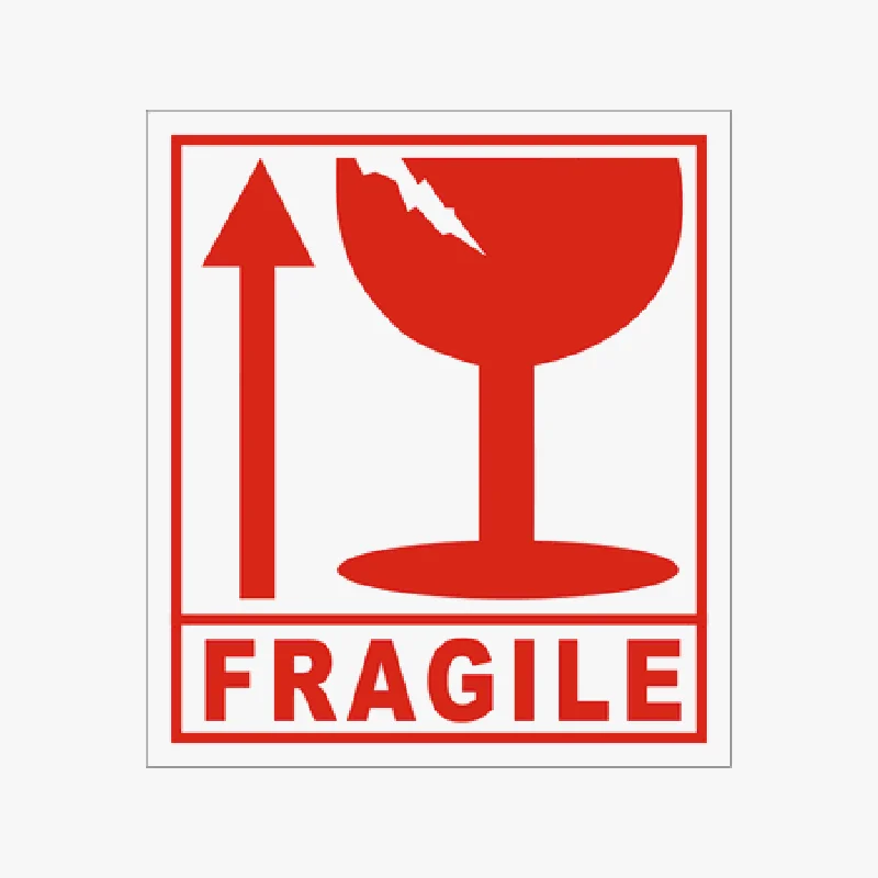 120pcs 80*90mm Warning Shipping Label Fragile Products Box Sticker