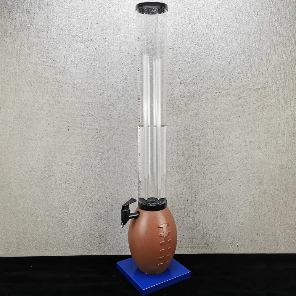 Beverage Dispenser with Ice Tube, American Football Beer Tower, Sports Bar, Restaurant, BT44