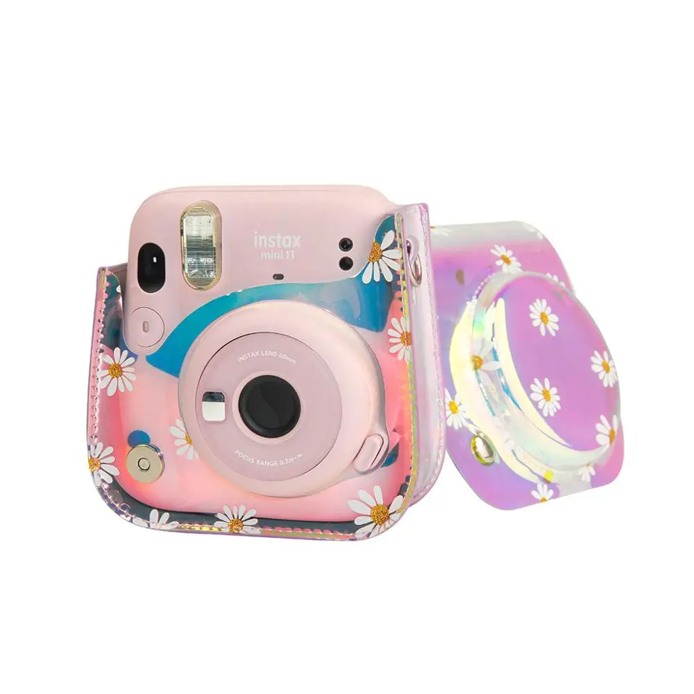 Fujifilm Instax Mini 11อุปกรณ์เสริมกล้องศิลปินน้ำมันสีPUหนังแท้กระเป๋ากล้องป้องกันกระเป๋า
