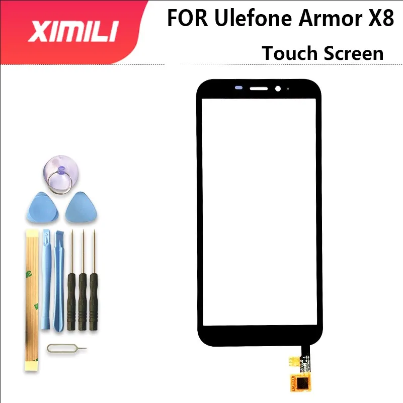 

5,7 ''Протестировано хорошо 100% оригинал для Ulefone Armor X8 сенсорный экран дигитайзер стекло замена Ulefone Armor X8 pro бесплатные инструменты + 3 М