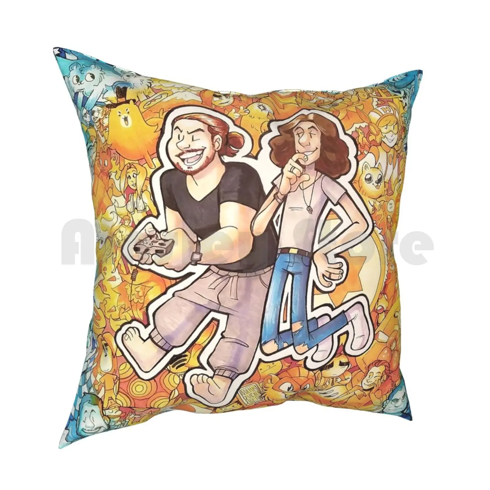 Gromp Pillow Case Printed Home Soft DIY Pillow cover Game Grumps