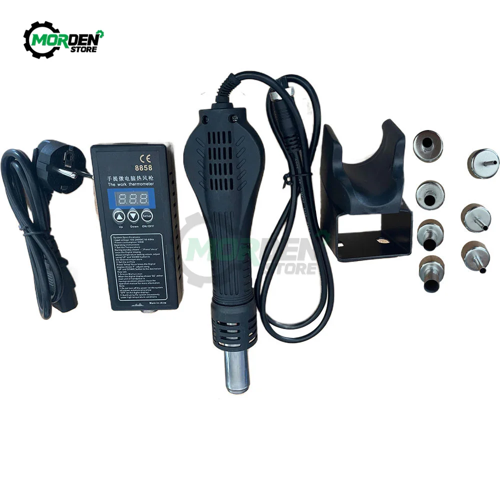 Hot Air Gun 8858 Micro Rework Soldering Station LED Digital Hair Dryer For Soldering 700W Heat Gun Welding Repair Tool