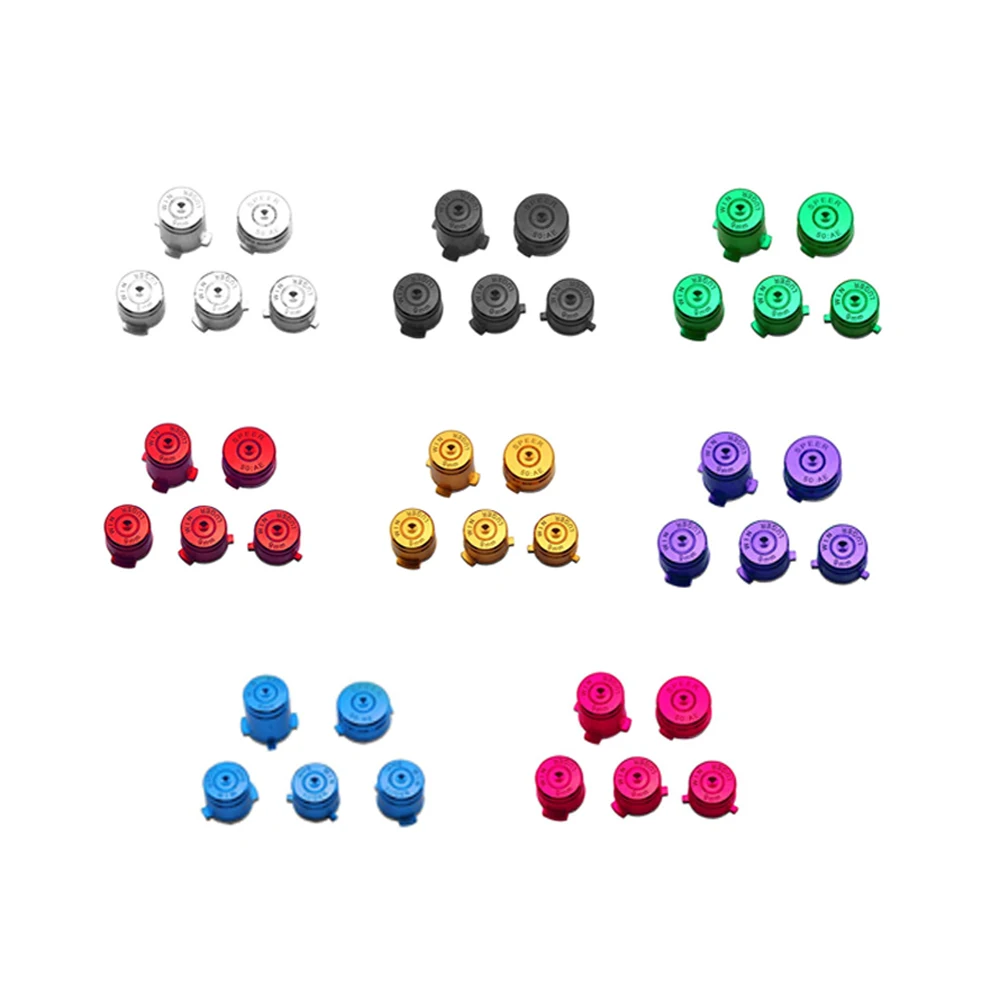 10sets  High quality Aluminum Alloy Metallic Metal buttons for xbox one  with guide bullet buttons