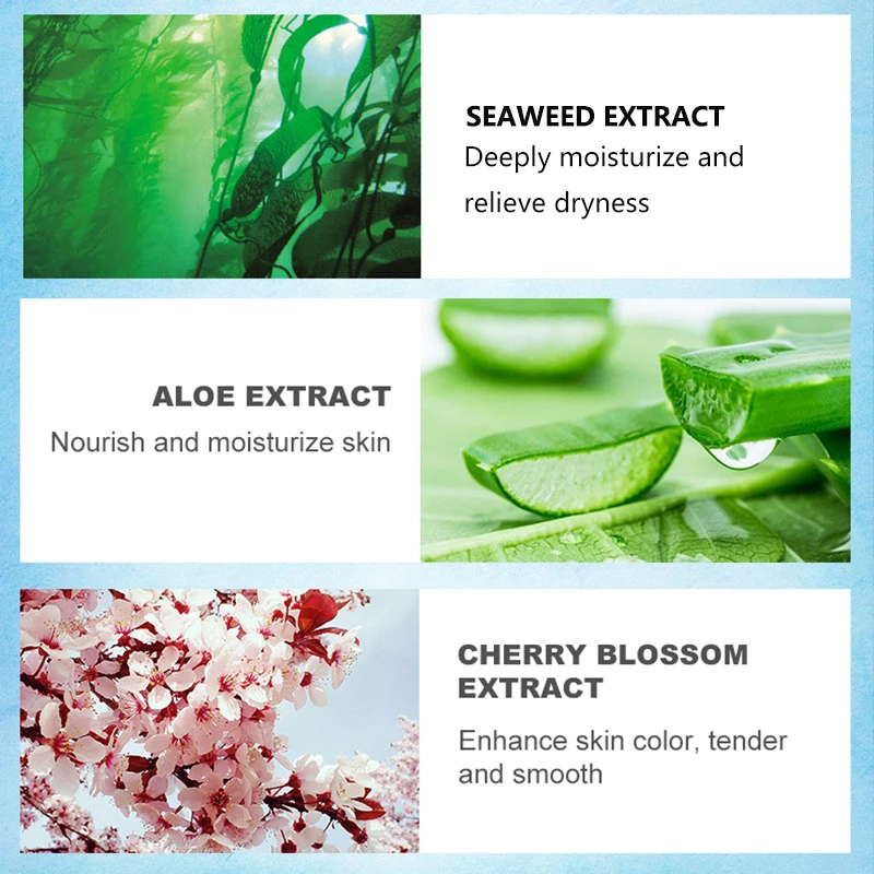 5Pieces Seaweed Face Mask Algae Alginate Moisturizing Whiten Korean Facial Skin Care Shrinkage Pores Oil-control Beauty Masks