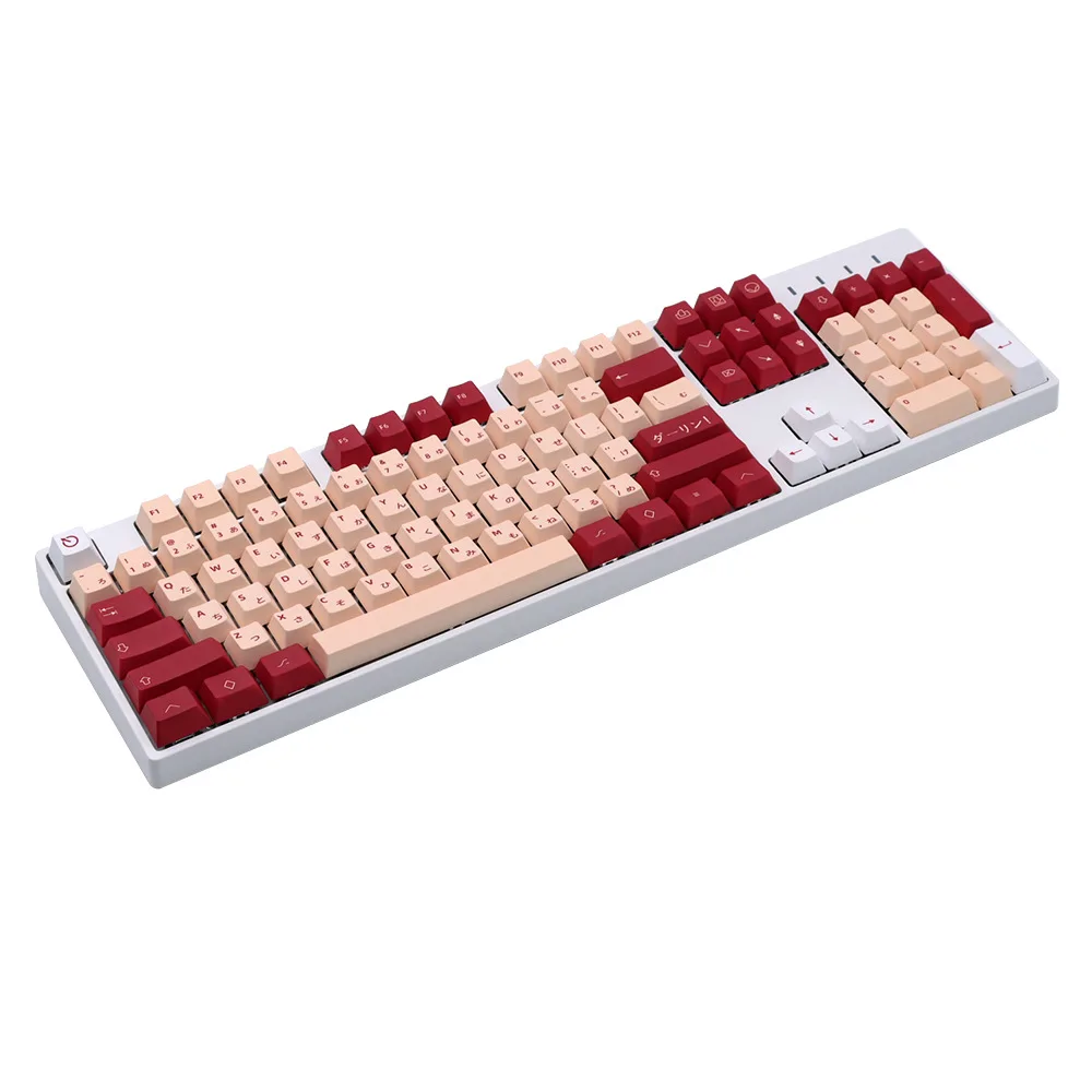 Juego de teclas de Manga de Anime para teclado mecánico, japonés, inglés, Waifu, Darling Zero Two, gran oferta