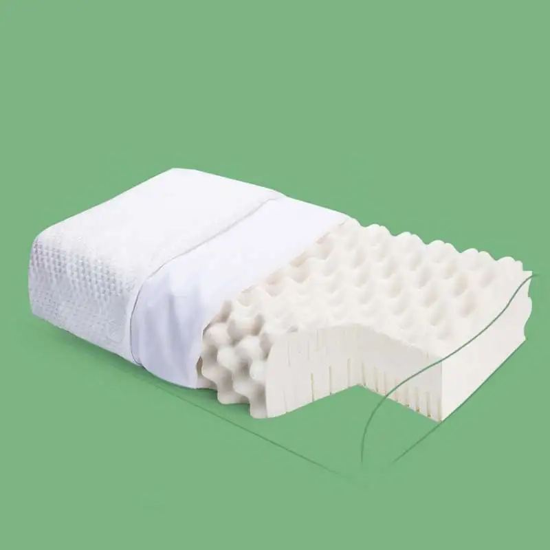 

LISM Thailand Natural Latex Pillow Massage Pillow Protect Vertebrae Health Care Orthopedic Bedding Cervical Pillow