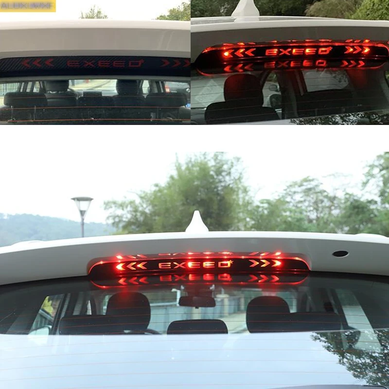 

car stickers and decals Accessories Carbon fiber high-position brake light sticker for Chery EXEED TX TXL 2018 2019 2020 2021