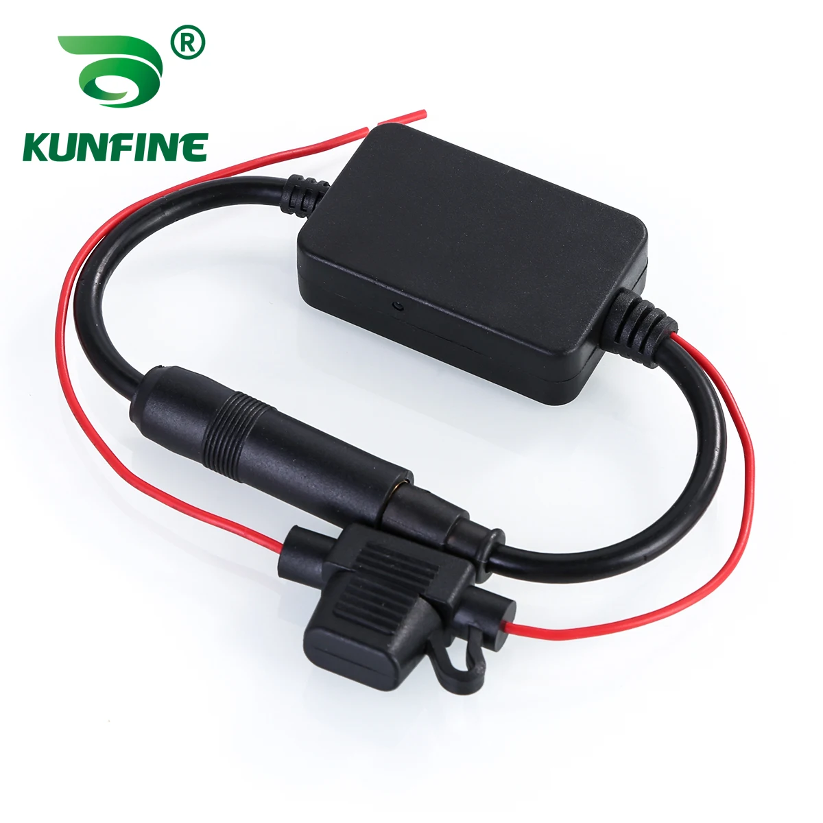 KUNFINE Universal Auto Car Radio FM Antenna Signal Booster Amplifier for Marine Car Vehicle Boat RV 12V Signal Antenna Enhance