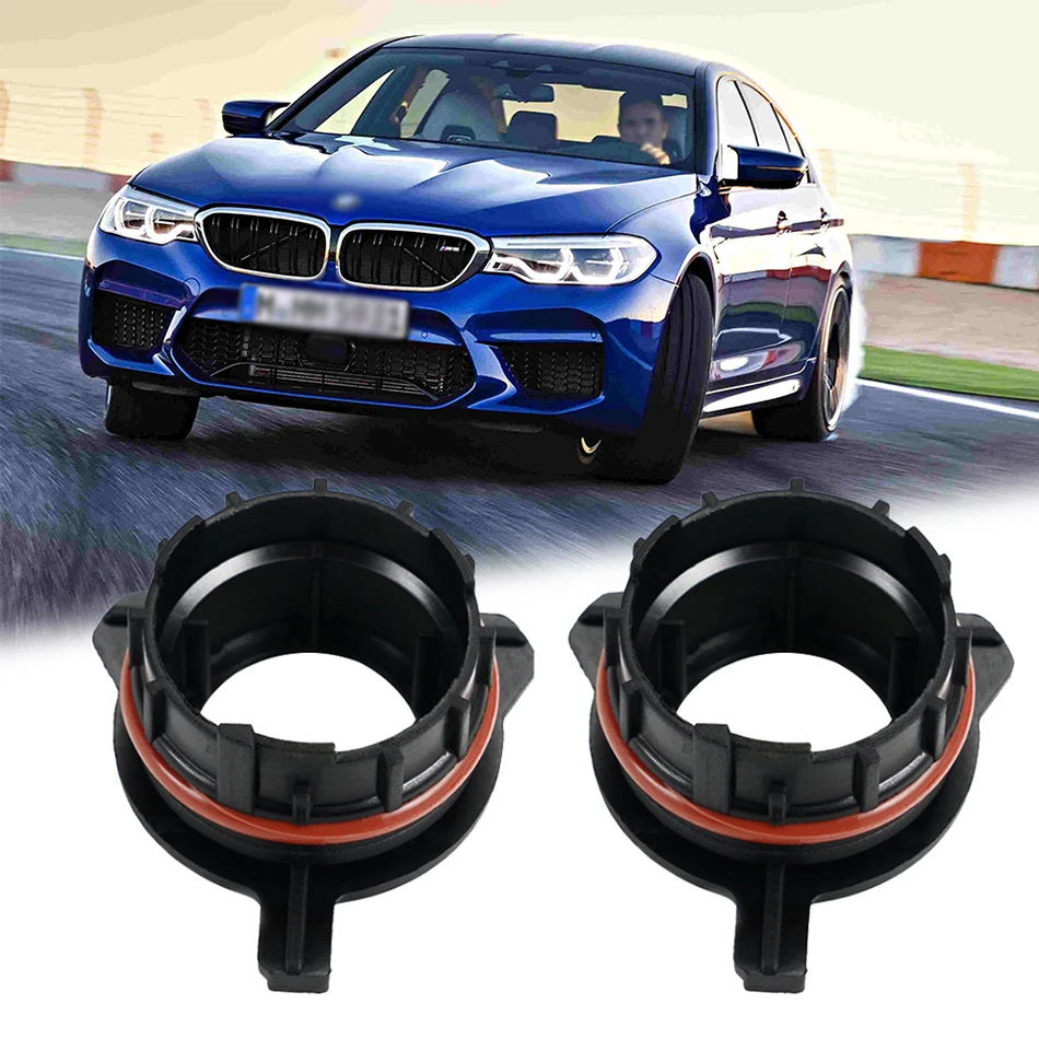 H7 LED Headlight Bulb Base Holder Retainer For Benz SLK BMW E39 1/5 Series E60 520 LED light clip Adapter for Mercedes 2pcs