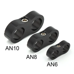 1Pcs Universal AN4 AN6 AN8 AN10 Billet Öl Kraftstoff Wasser Schlauch Rohr Seprator Teiler Clamp aluminium linie separator
