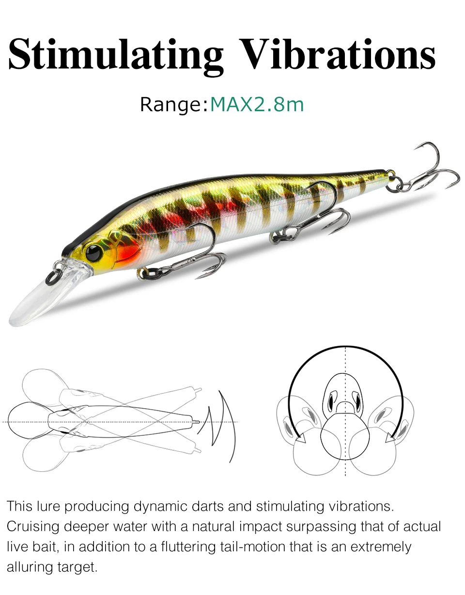 Tsurinoya aurora 115sp suspendierende Elritze Jerkbait Angel köder 115mm 17,2g lange Casting Plug Hecht Bass Spiel Kunststoffe harte Köder – Detail 10