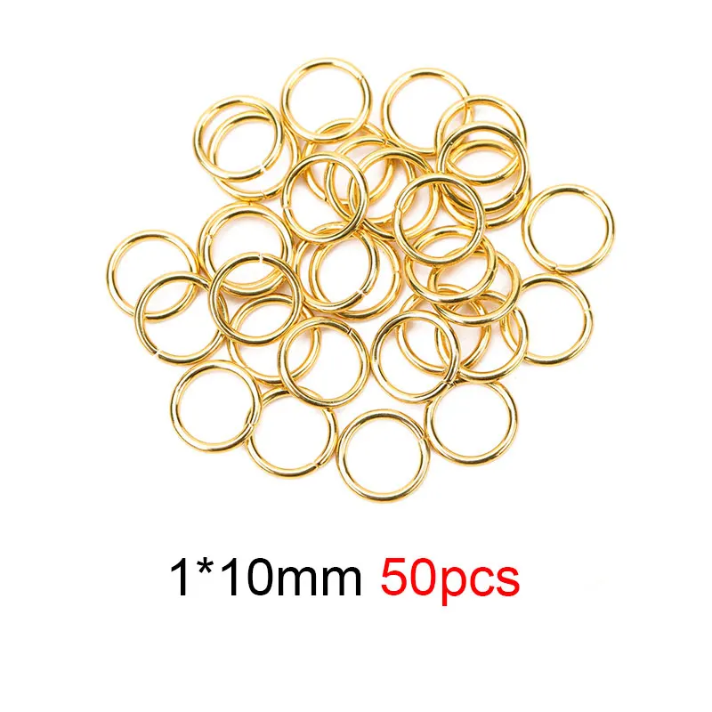 Stainless Steel Open Jump Rings, 50/100pcs Set