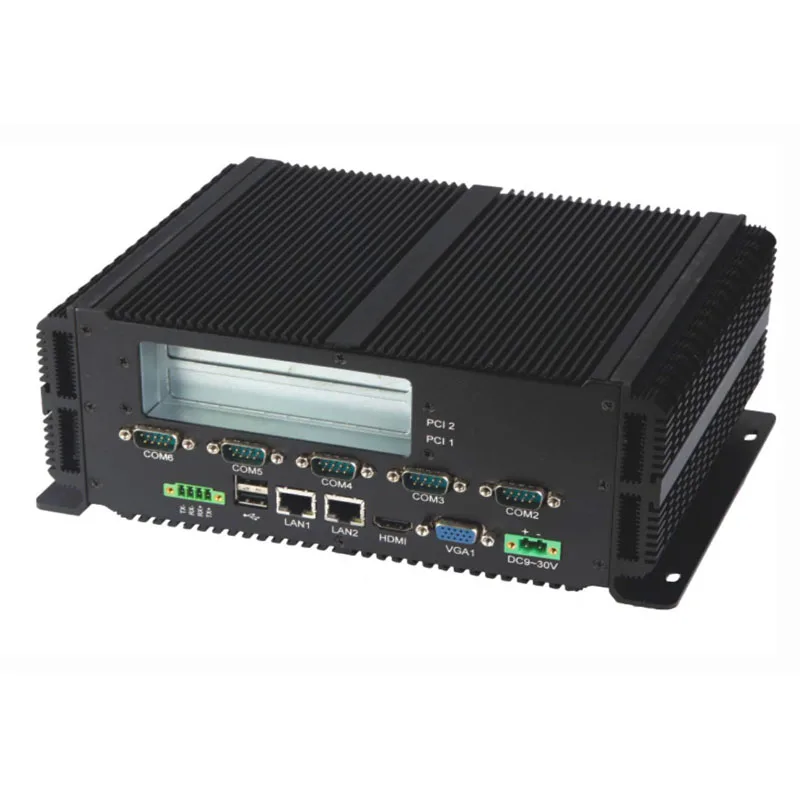 

Fanless Mini pc Intel P8700 CPU with 2*LAN Gigabit Ethernet 6xUSB 6*COM VGA+HDMI Industrial Computer