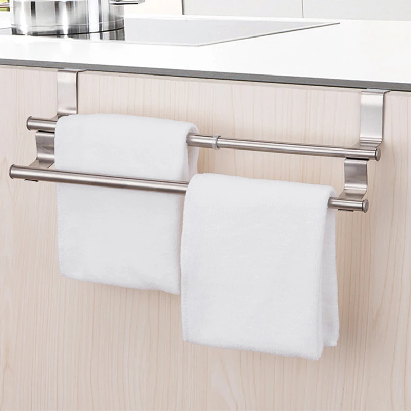 Towel Rack Hanging Holder Organizer for Kitchen, Bathroom Hanger, Sponge Cabinet, Shelf Rack, 2026 New