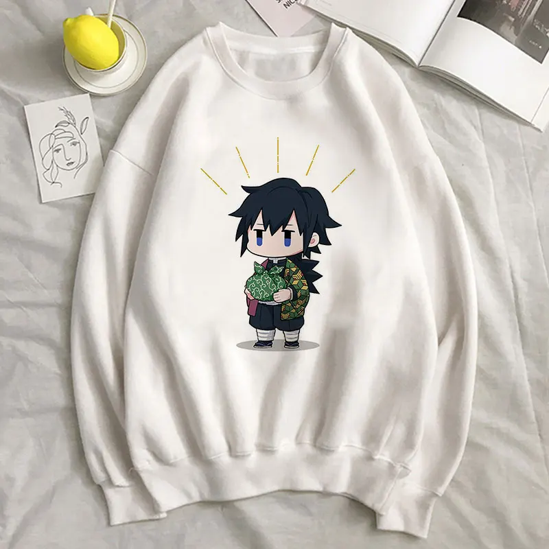 Harajuku Demon Slayer Graphic Anime Hoodie Winter Kawaii Sweatshirt Hoodies Fall Tops Women Kimetsu No Yaiba Clothes Streetwear