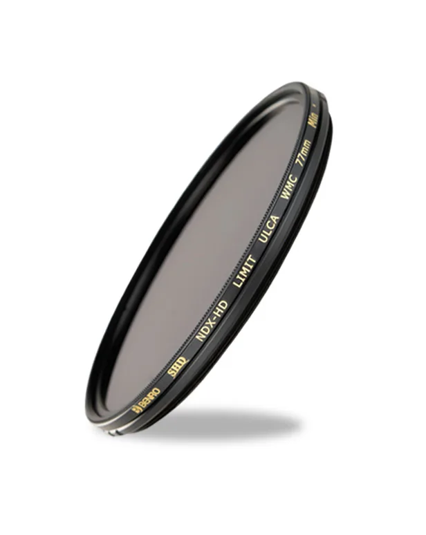 Benro 67 72 77 82mm SHD NDX HD ND2-ND500 / ND0.6-2.7 (1-9 Stops) Adjustable Round Glass Filter Variable Neutral for Camera Lens