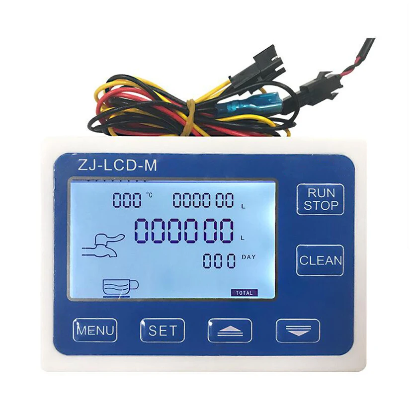 Taidacent 6 Points Smart LCD Flow Totalizer Flow Meter Water Temperature Quantitative Controller Meter for Filling Machine