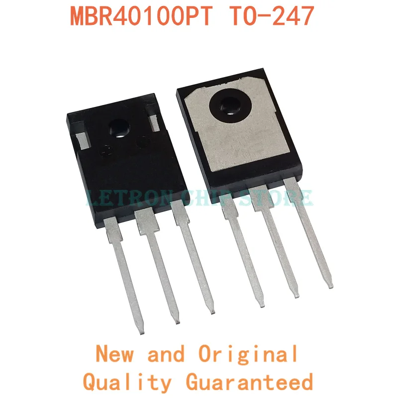 5PCS MBR40100PT TO-247 MBR40100 TO247 40A 100V TO247AC Schottky diode new and original IC Chipset