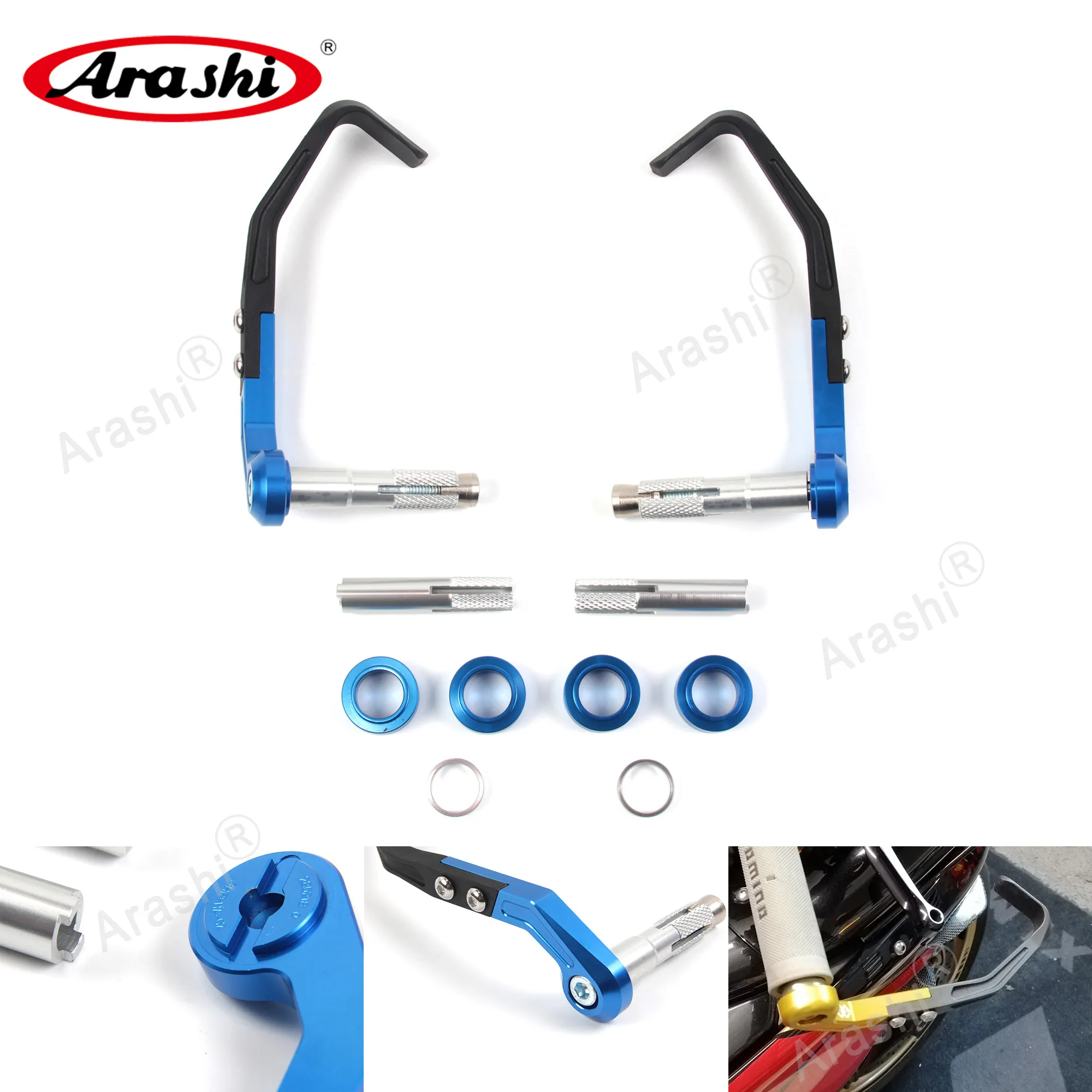 Arashi Proguard System Guard Balancing Lever Protector 22mm Handlebar For BMW S1000RR Universal Racing Bike CNC