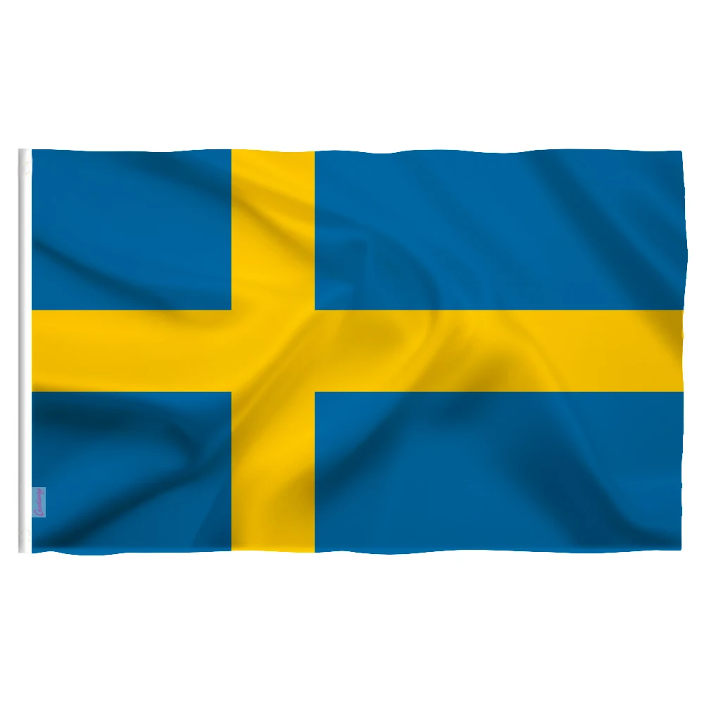 Wave 90X150cm SWE SE The Kingdom of Sweden Flag Sweden Flag Banner