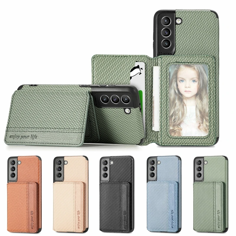 

Lattice PU Leather Wallet Built in Magnet Flip Phone Cover for Samsung Galaxy S24 S23 S22 S21Plus Ultra Note 10 9 X Cover