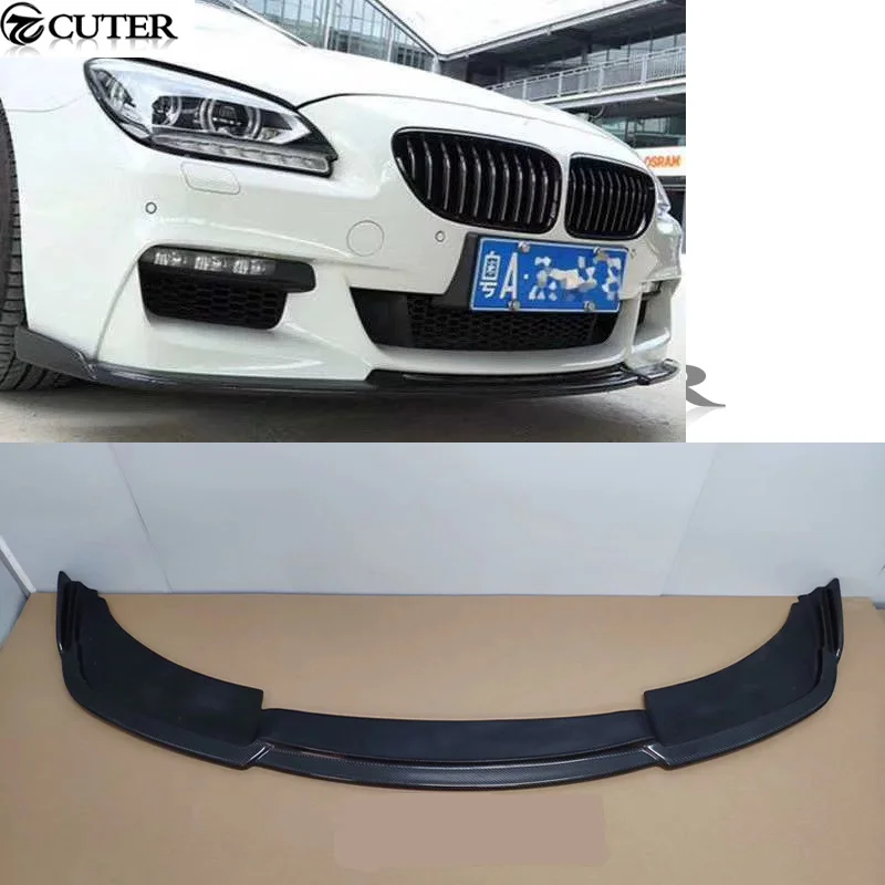 

F06 F12 F13 M-TECH a Style Carbon Fiber Front Bumper Splitter Car Front Lip for Bmw 6series F06 F12 F13 M-tech Body Kit