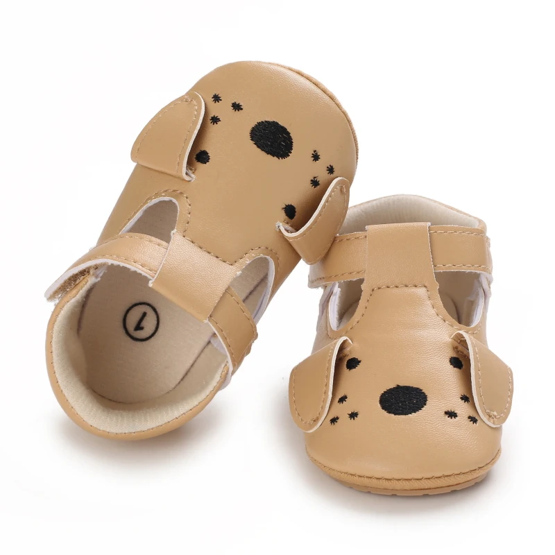 BABY Newborn Boys And Girls Shoes PU Soft Rubber Sole Non-Slip Toddler Shoes Crawling Shoes Retro Classic Moccasin Shoes