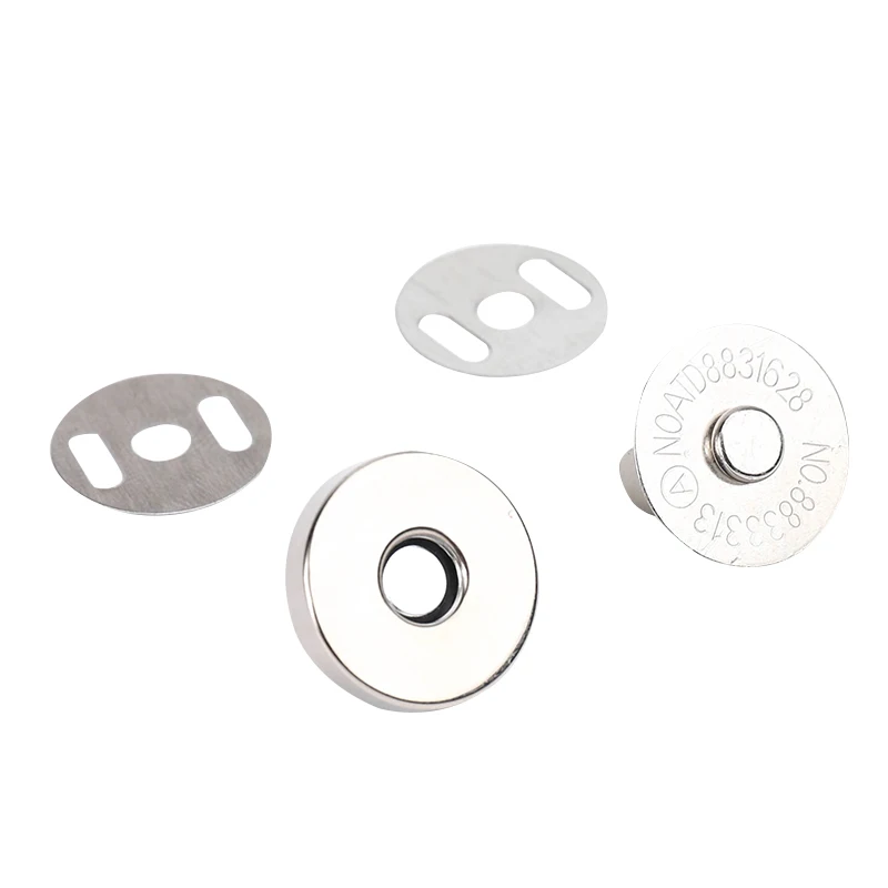 A Set Bag Magnetic Buttons 14 /18/mm Handbag Clasp Metal Snaps Environmental Clasps Thickening Magnetic Automatic Adsorption