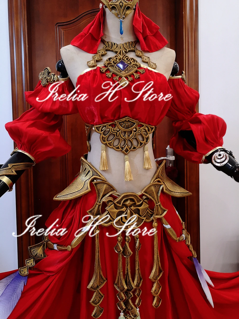 Irelia H Store Custom made FF14 Costume Final Fantasy XIV Savi Dancer Cosplay Costume Custom dress female Thavnairian Bustier