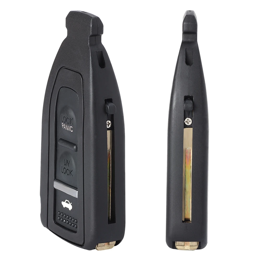 KEYECU 2/3 Buttons For Lexus LS430 2002 2003 2004 2005 2006 Smart Key Shell Case Remote Cover Fob With Uncut Blade HYQ12BZE