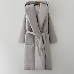 2024 donne giacca invernale cappotto elegante spessa calda lanugine lungo Parka femminile impermeabile capispalla cappotto nuovo caldo