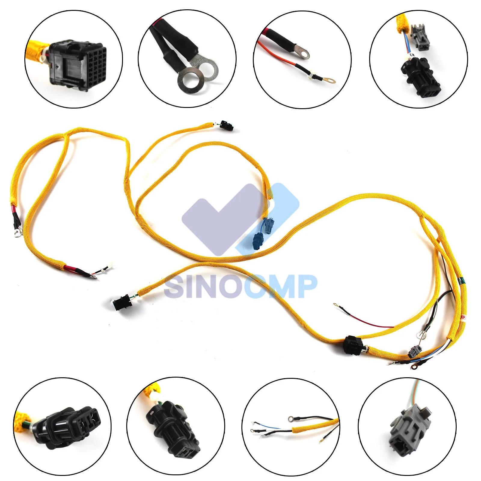 6D95 PC200-6 Engine Wiring Harness For Komatsu Excavator Wire Cable, 3 month warranty