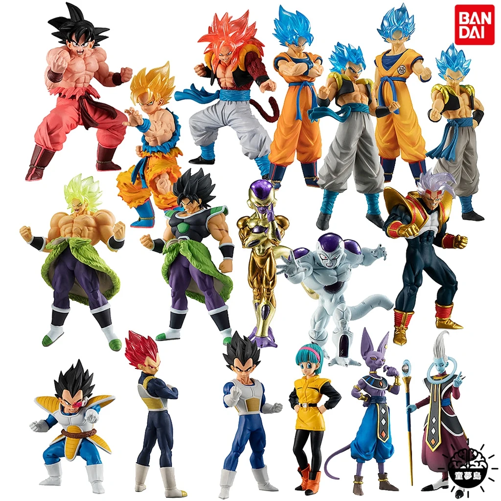 

Bandai Genuine Gashapon Toys Dragon Ball Son Goku Vegeta IV Vegetto Broli Gods of Destruction Whis Frieza Action Figure Toys