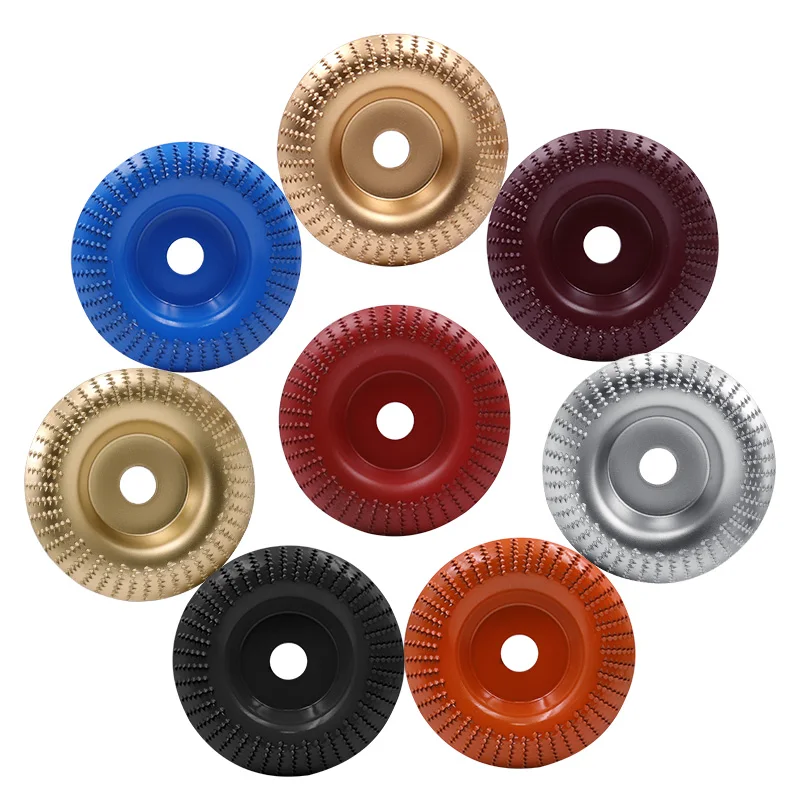 100mm wooden corner wheel grinding wheel angle grinder carbide coating 16mm hole shaping grinding engraving rotating tool