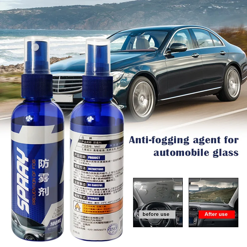 100ml Car Window Spray Glass Cleaner Rainproof Anti-fog Water Repellent Agent Cleaning