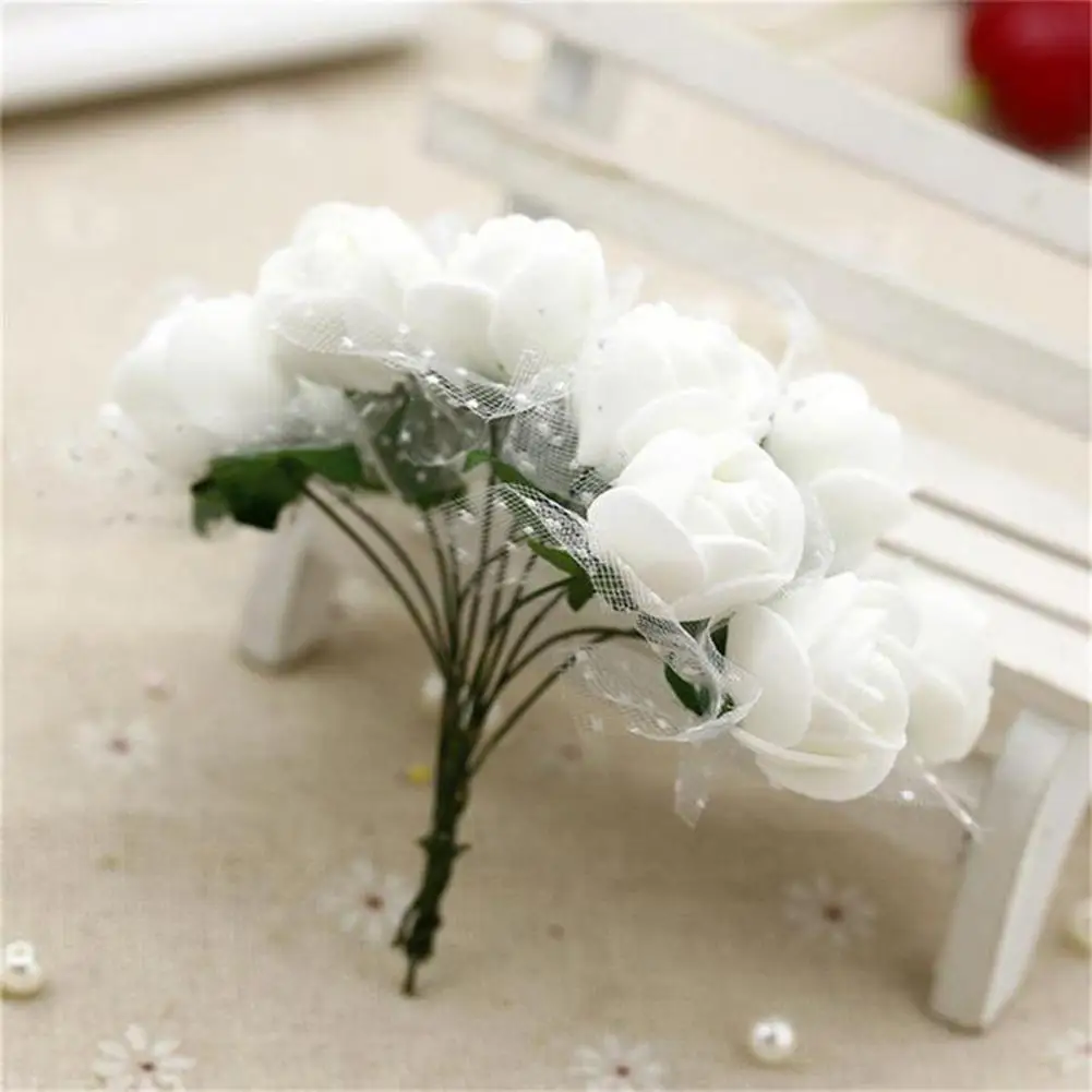 2.5Cm Xốp Nhân Tạo Cổ Tay Hoa Giả Hoa Hồng Cho Tiệc Cưới