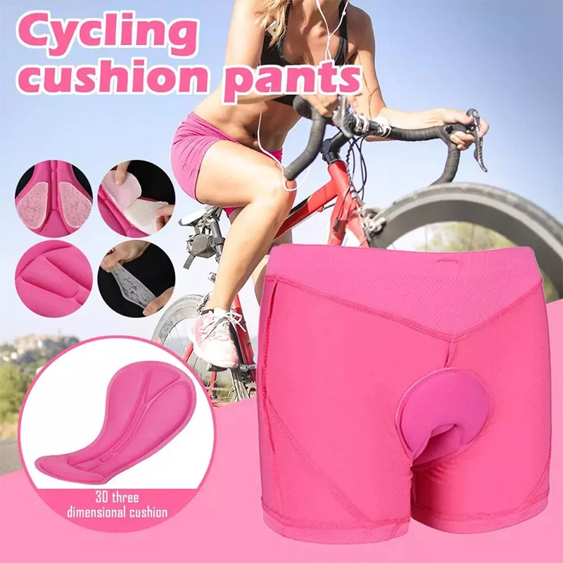 Women's Cycling Shorts 3D Gel Padded Breathable Underwear Bicycle Road Bike MTB Shorts Riding Downhill Shorts S-3XL Pink