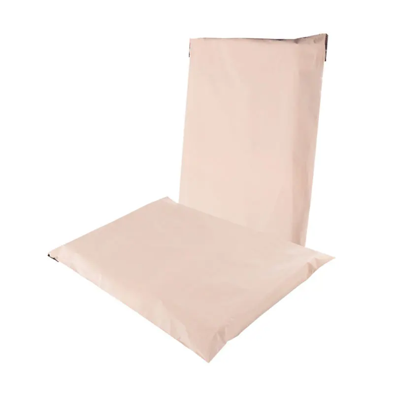 INPLUSTOP 50Pcs Poly Biodegradable Express Courier Bag Apricot Thicken Mailer Clothes Gifts Bag Eco-Friendly Mailing Postal Bags