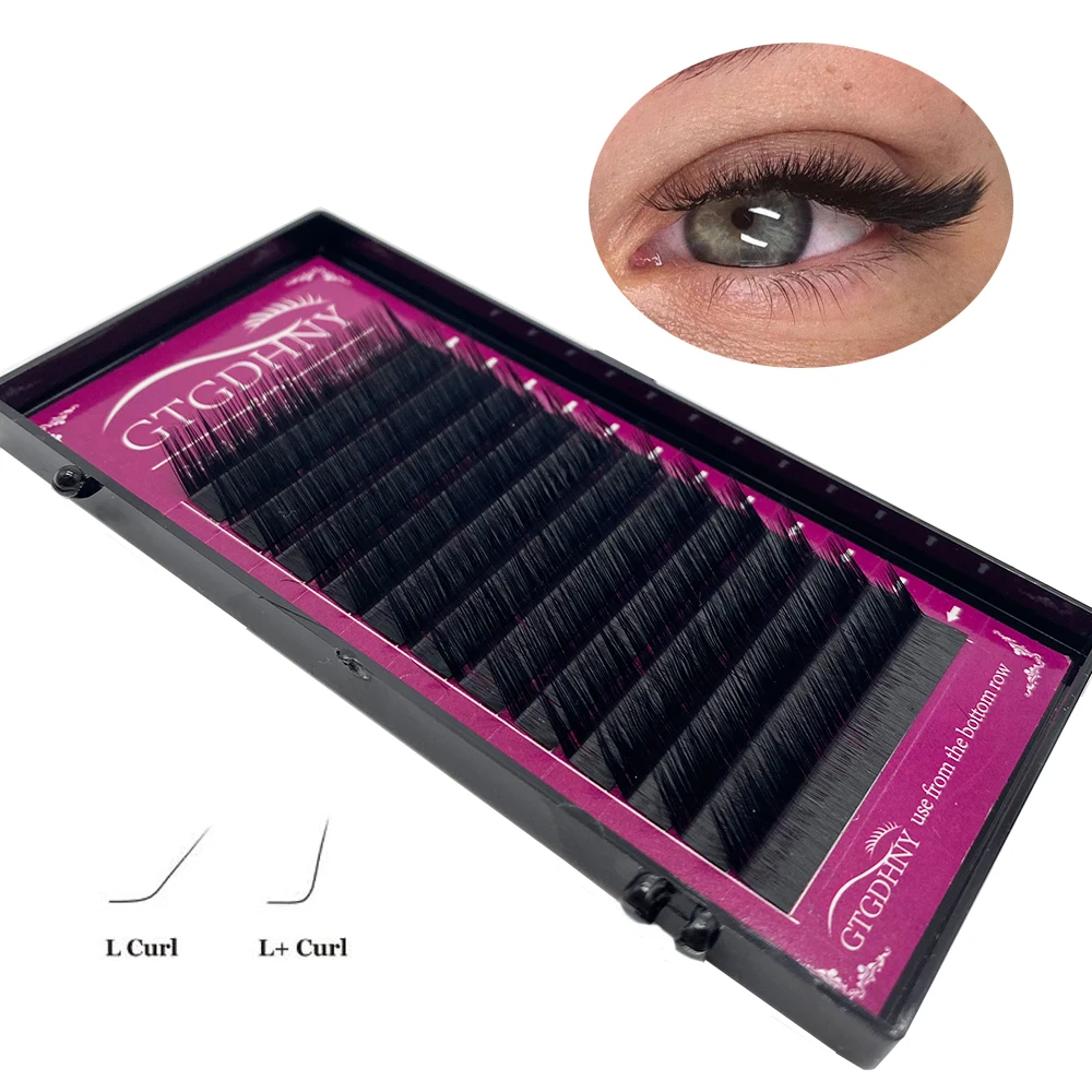 

GTGDHNY C/D/L/L+ Curl Lash Extension 8-17mm MIX Matte Mink Eyelashes Russian Volume Individual Eyelashes Makeup false Lashes