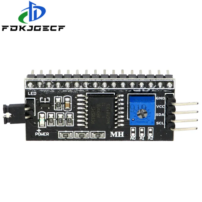 Módulo adaptador de interfaz de serie para arduino, LCD2004, 2004, 20x4, 2004A, azul/verde, HD44780, LCD /w, IIC/I2C