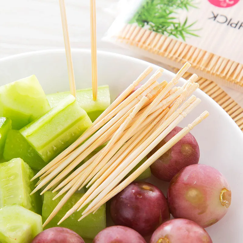 200PCs 6.5cm Disposable Wood Tandenstokers Bamboo Toothpick Tableware For Home Restaurant Hotel Зубочистки Диспенсер Vajilla