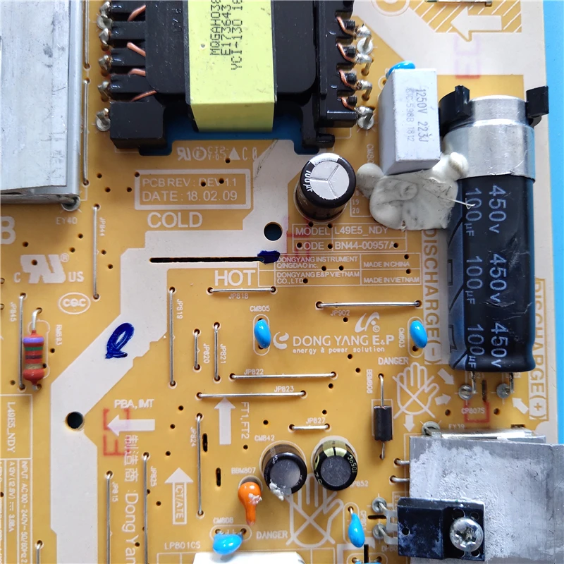 Original For  Power Supply Board BN44-00957A L49E5_NDY BN44-00957