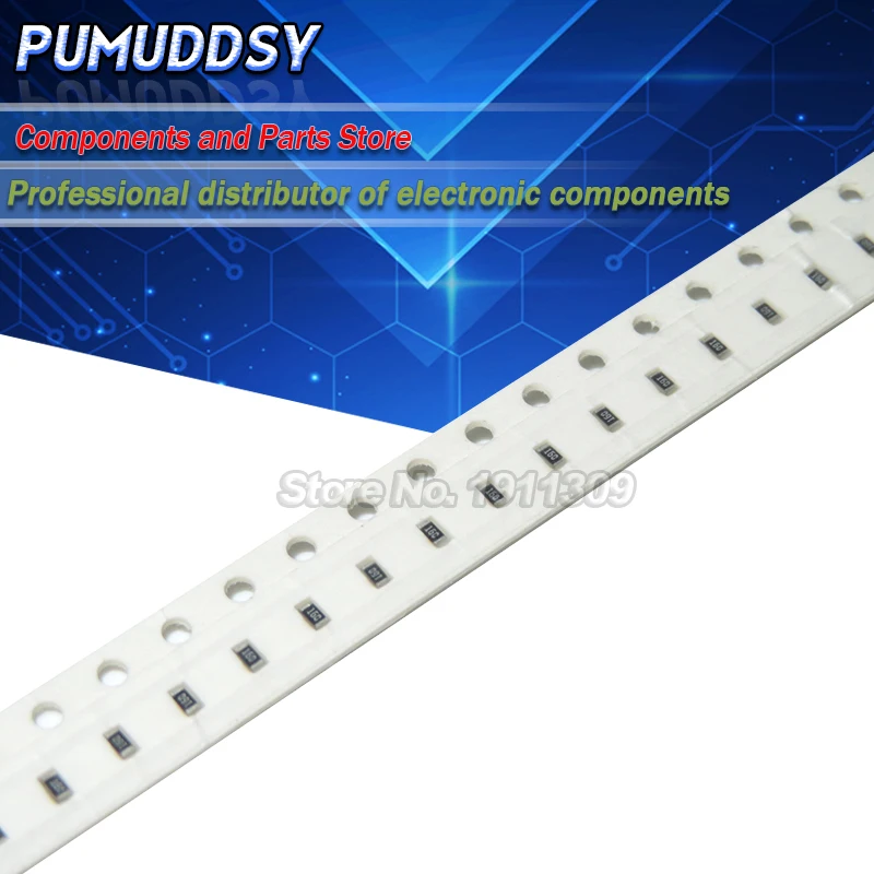 100PCS 0603 SMD 1/8W chip resistor resistors 0 ohm ~ 10M ohm 0R 1K 4.7K 4K7 10K 100K