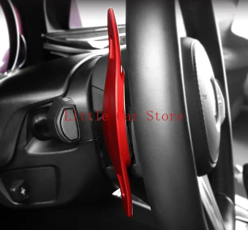 Steering Wheel Covers For BMW 3 4 5 7 Series X3 X4 X5 Red Paddle Shifter Extension Cover Auto Accessories Car Decoration