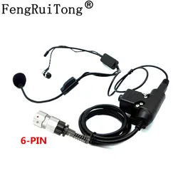 Unilateral Rear-mounted Neckband Earpiece Headset Mic for TRI TCA/AN PRC152 PRC148 Talkie Walkie  U94 PTT Rod Microphone Earpho