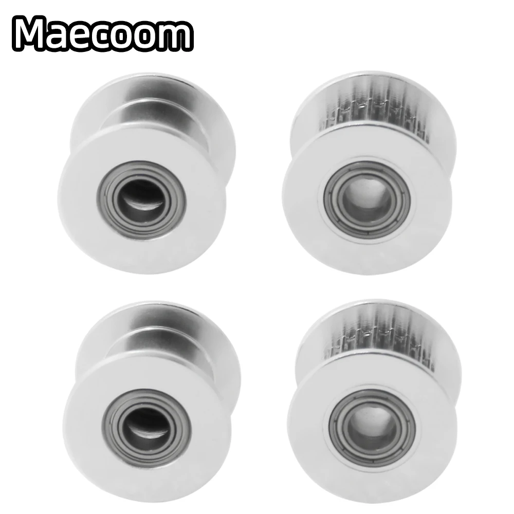 2Pcs GT2 Rondsel Timing Katrol 16/20 Tand Wiel Boring 3/5Mm Aluminium Gear Tanden Breedte 6/10Mm 3D Printers Onderdelen Voor Ender3v2 Onderdelen