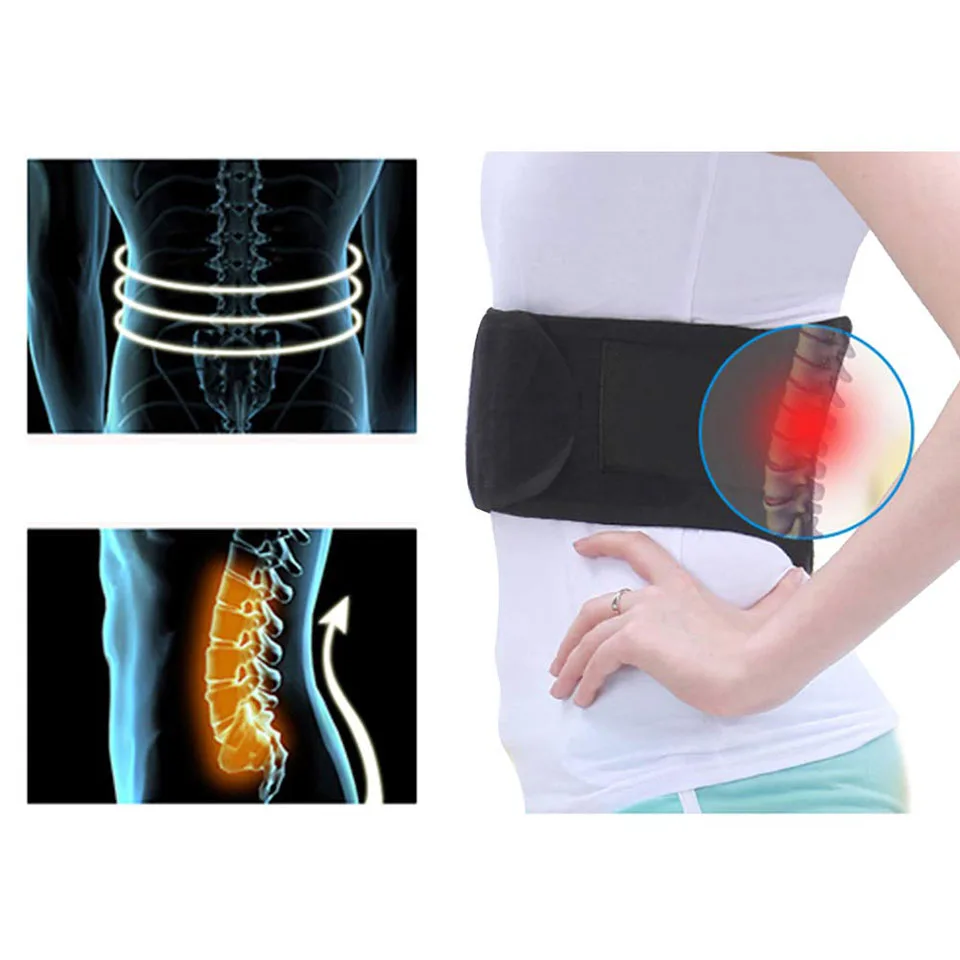 Cintura autoriscaldante magnetica in tormalina per la schiena tormalina vita prodotto terapia supporto per Ceinture Brace massaggio lombare