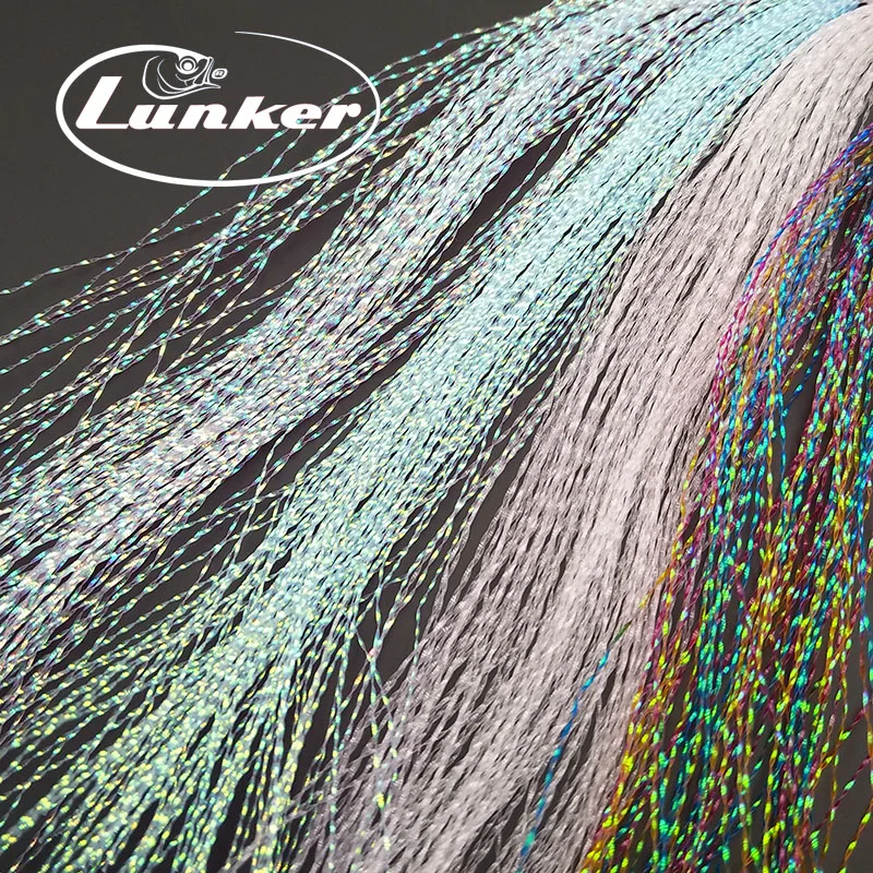Lunker Fliegenfischer-Tinsel, gedrehte Strang-Schnur, Bindematerial, glänzendes Kristall-Flash-Material, DIY-Material, Hilfshaken, Köderfliegen – Detail 7